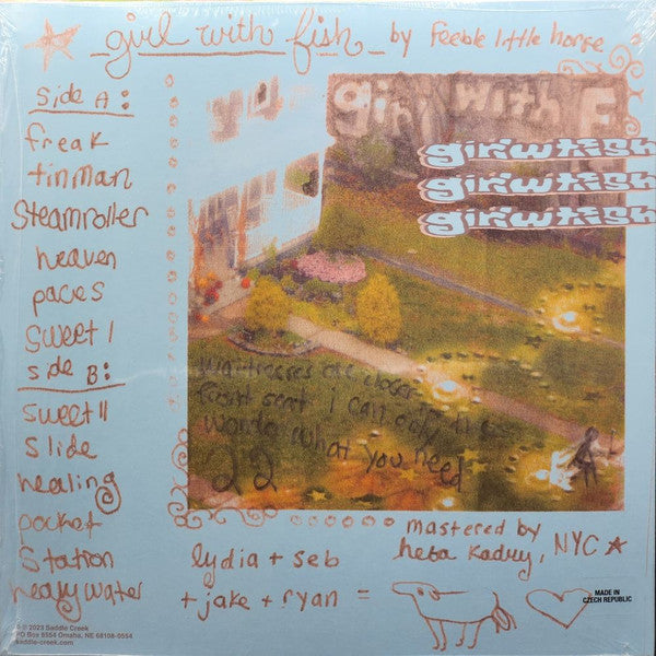 feeble little horse : Girl With Fish (LP, Album, Pin)