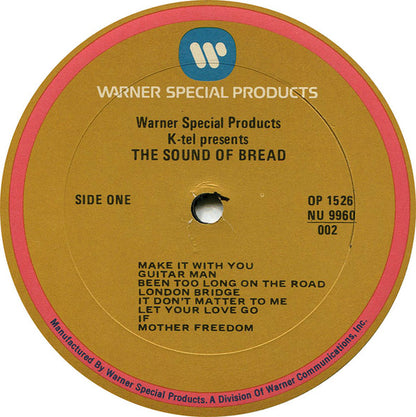 Bread : The Sound Of Bread- Their 16 Finest Songs (LP, Comp)