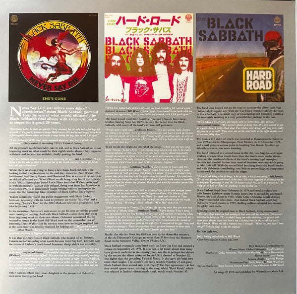Black Sabbath : Never Say Die! (LP, Album, RE, RM, RP, 180)