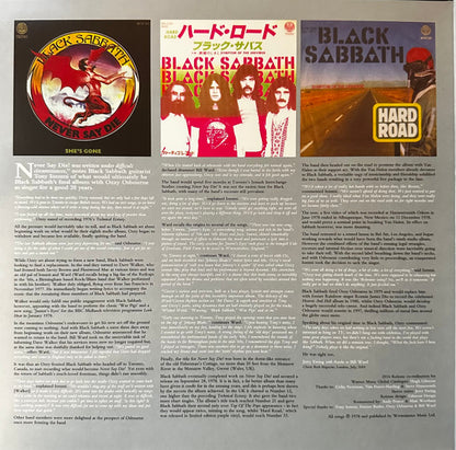 Black Sabbath : Never Say Die! (LP, Album, RE, RM, RP, 180)