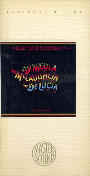 Al Di Meola / John McLaughlin / Paco De Lucía : Friday Night In San Francisco (CD, Album, Ltd, RE, RM, Gol)
