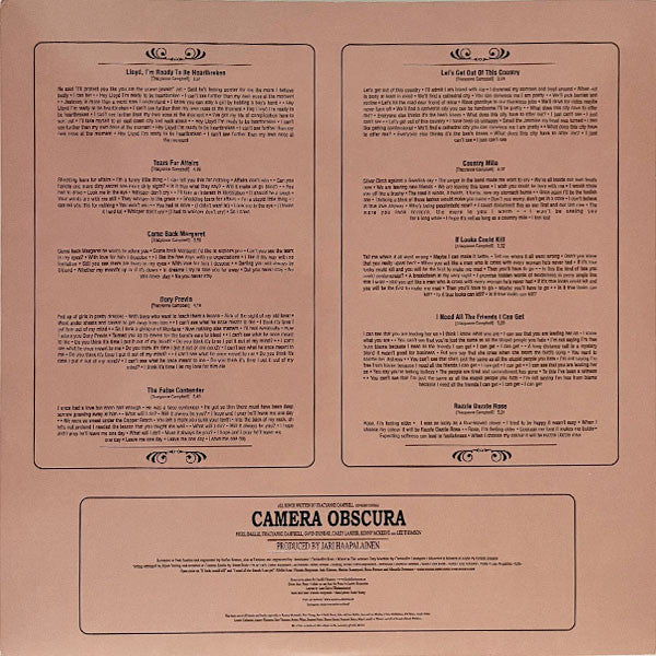 Camera Obscura : Let's Get Out Of This Country (LP, Album, Ltd, RE, Cle)