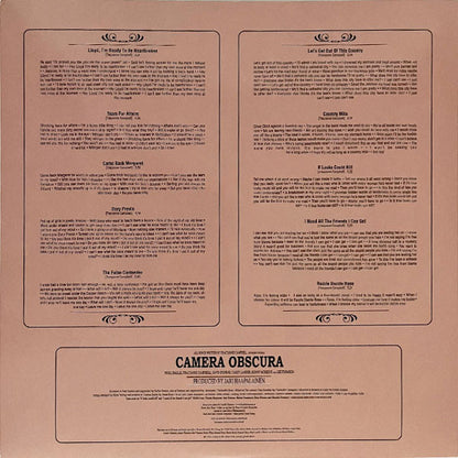 Camera Obscura : Let's Get Out Of This Country (LP, Album, Ltd, RE, Cle)