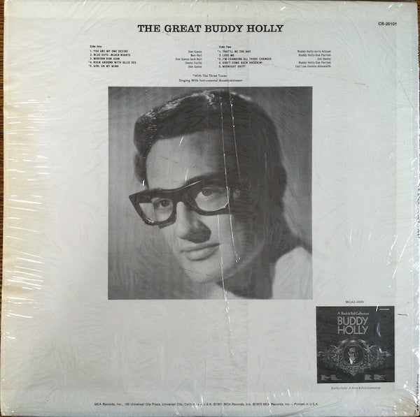 Buddy Holly : The Great Buddy Holly (LP, Album, RE, Glo)