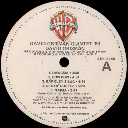 David Grisman : Quintet '80 (LP, Album, Win)