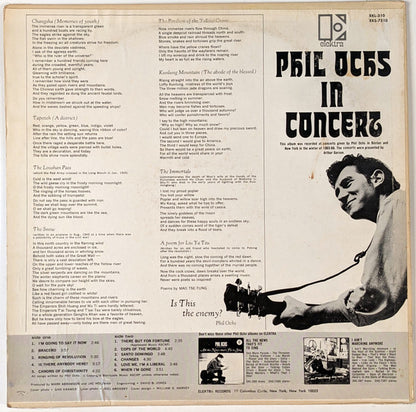 Phil Ochs : In Concert (LP, Album, RE, Ter)