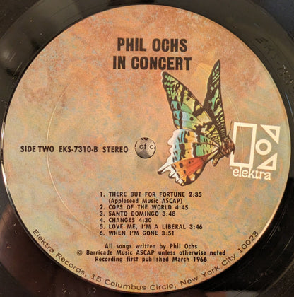 Phil Ochs : In Concert (LP, Album, RE, Ter)