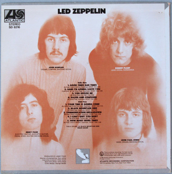Led Zeppelin : Led Zeppelin (LP, Album, PR )