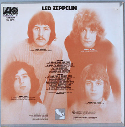 Led Zeppelin : Led Zeppelin (LP, Album, PR )