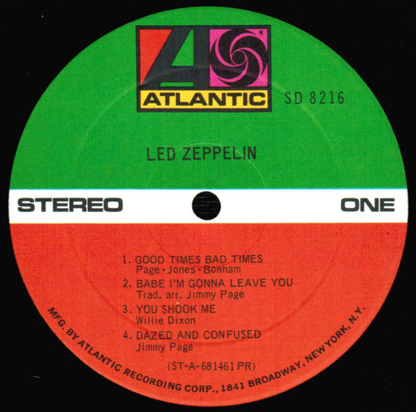 Led Zeppelin : Led Zeppelin (LP, Album, PR )