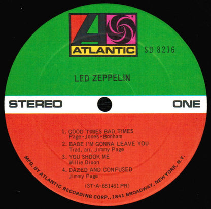 Led Zeppelin : Led Zeppelin (LP, Album, PR )