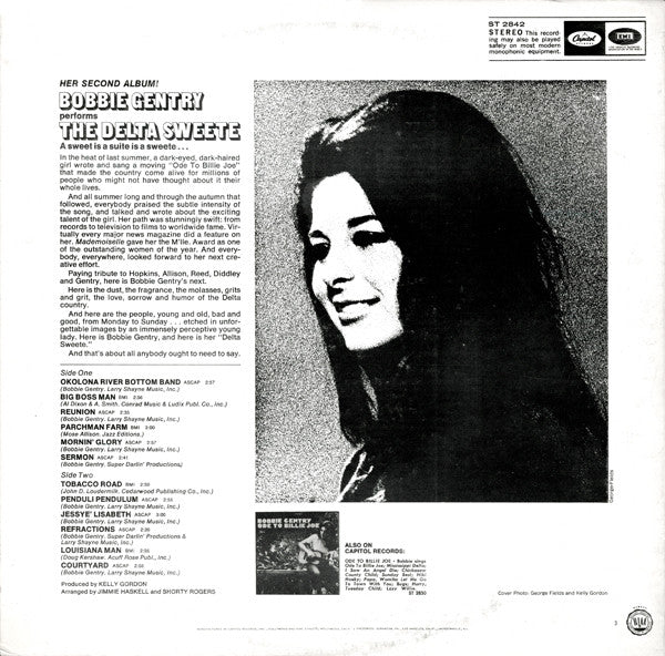 Bobbie Gentry : The Delta Sweete (LP, Album, Scr)