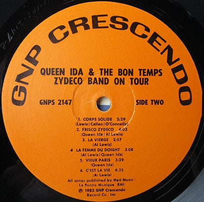 Queen Ida & The Bon Temps Zydeco Band* : On Tour (LP)