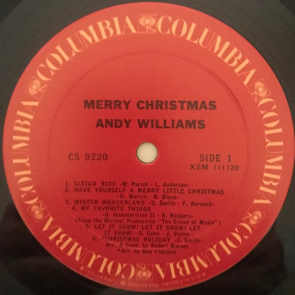 Andy Williams : Merry Christmas (LP, RE, Pit)