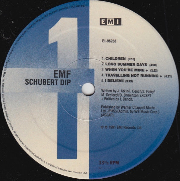 EMF : Schubert Dip (LP, Album)