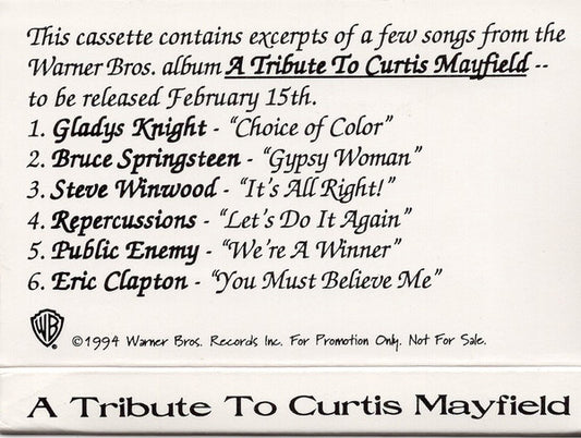 Various : Curtis Mayfield Tribute (Cass, Promo, Dol)