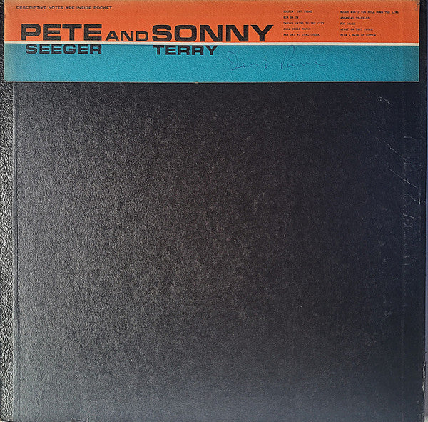 Pete Seeger And Sonny Terry : Pete Seeger And Sonny Terry (LP, Mono, RP)