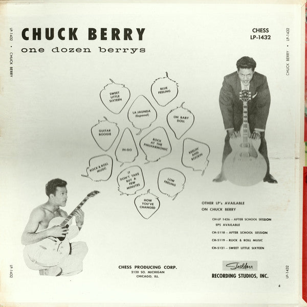Chuck Berry : One Dozen Berrys (LP, Album, RP, GRT)