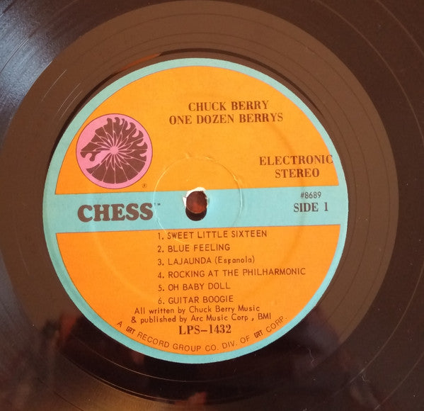 Chuck Berry : One Dozen Berrys (LP, Album, RP, GRT)