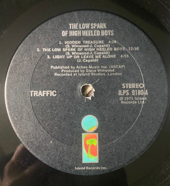 Traffic : The Low Spark Of High Heeled Boys (LP, Album, Pit)