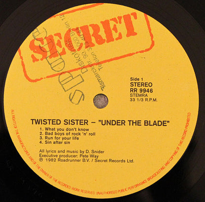 Twisted Sister : Under The Blade (LP, Album)