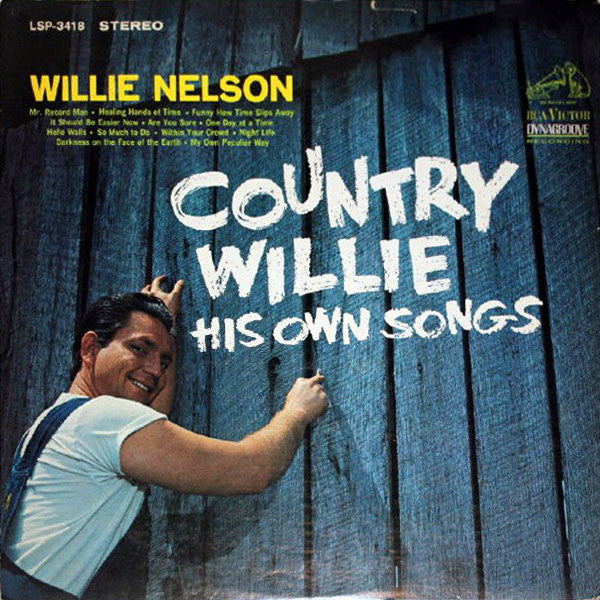 Willie Nelson : Country Willie - His Own Songs (LP, Album, RE)