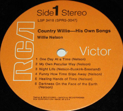 Willie Nelson : Country Willie - His Own Songs (LP, Album, RE)