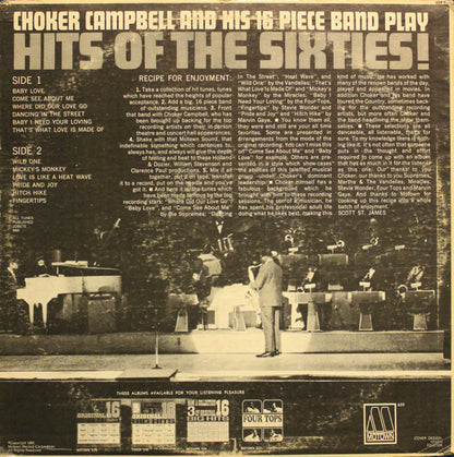 Choker Campbell And His 16 Piece Band* : Hits Of The Sixties! (LP, Album)