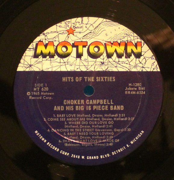 Choker Campbell And His 16 Piece Band* : Hits Of The Sixties! (LP, Album)