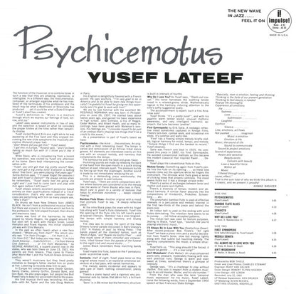 Yusef Lateef : Psychicemotus (LP, Album, RE, Gat)