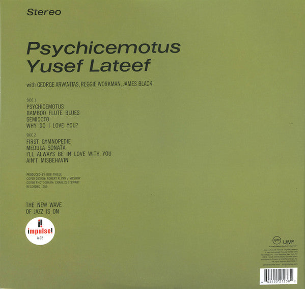 Yusef Lateef : Psychicemotus (LP, Album, RE, Gat)