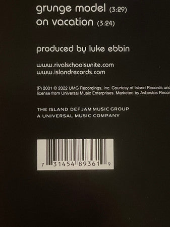 Rival Schools : United By Fate (LP, Album, RE, Whi)