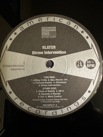 Slayer : Divine Intervention (LP, Album, RE, RM, 180)