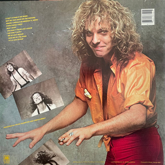 Peter Frampton : Where I Should Be (LP, Album, Pit)