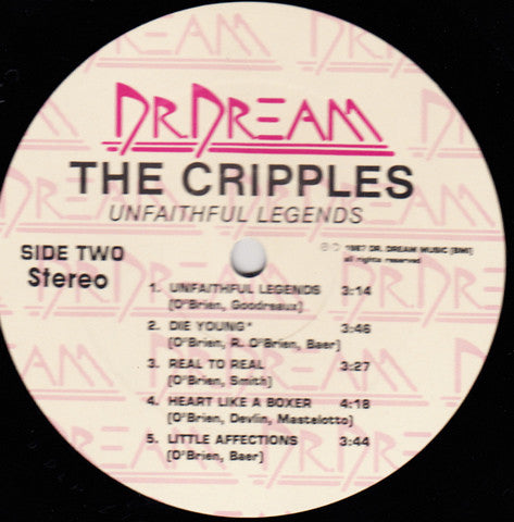 The Cripples : Unfaithful Legends (LP, Album)
