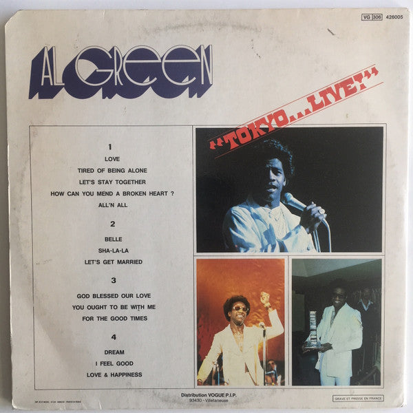Al Green : "Tokyo...Live!" (2xLP, Album)