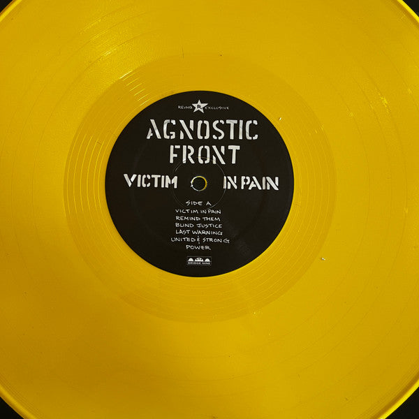 Agnostic Front : Victim In Pain (LP, Album, RE, RM, Yel)