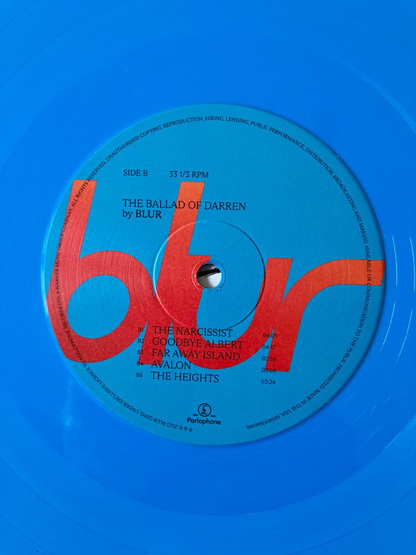 Blur : The Ballad Of Darren (LP, Album, Ltd, Blu)