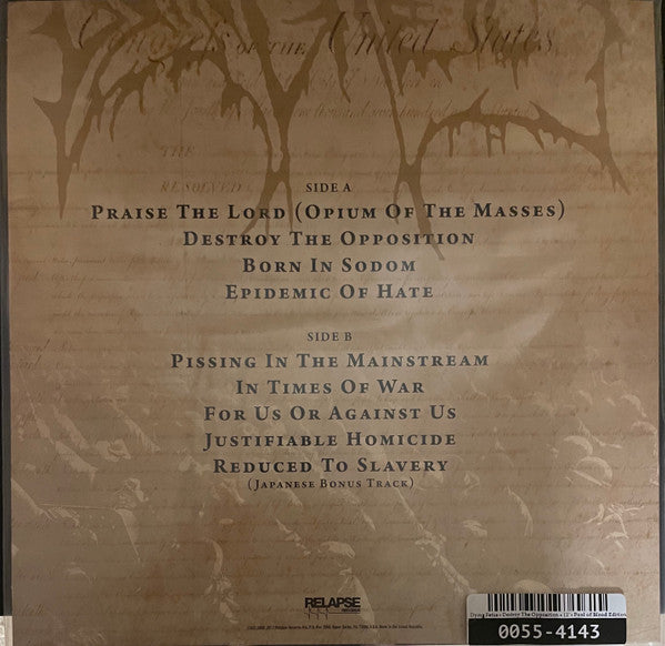 Dying Fetus : Destroy The Opposition (LP, Album, RE, Red)