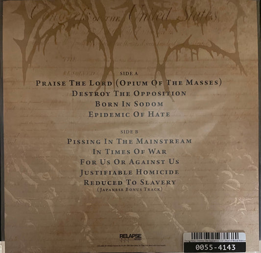 Dying Fetus : Destroy The Opposition (LP, Album, RE, Red)