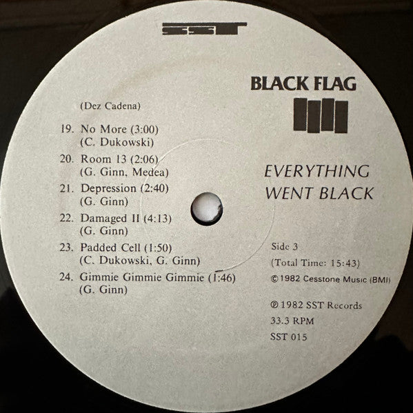 Black Flag : Everything Went Black (2xLP, Comp, RE)