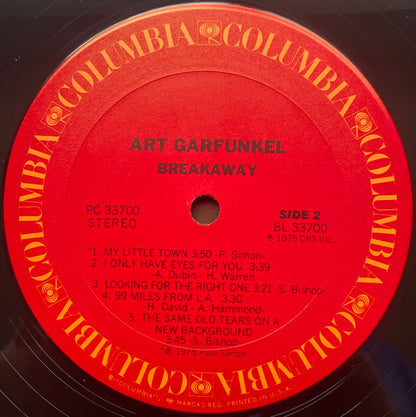 Art Garfunkel : Breakaway (LP, Album, Pit)