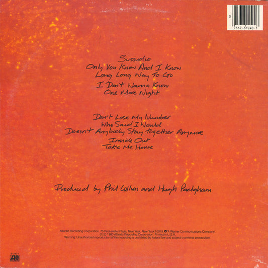 Phil Collins : No Jacket Required (LP, Album, SP )