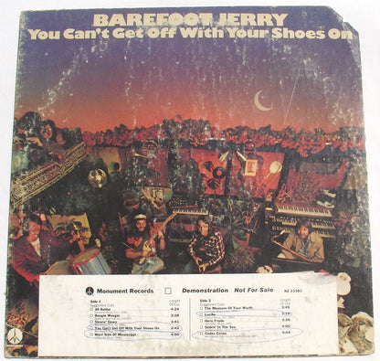 Barefoot Jerry : You Can't Get Off With Your Shoes On (LP, Album, Promo)