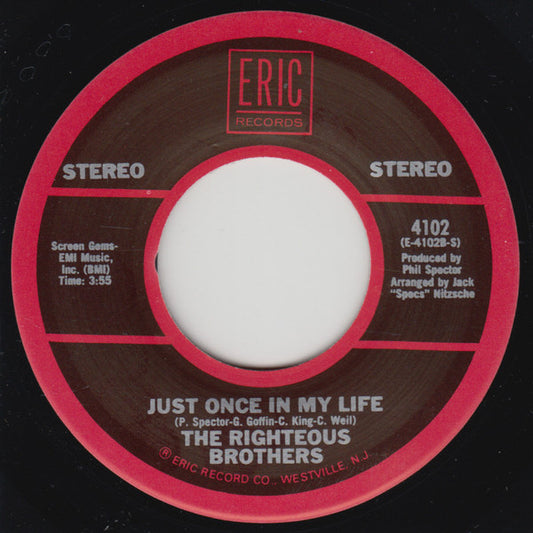 The Righteous Brothers : Unchained Melody (7", Single, RE)