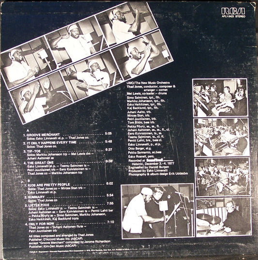 Thad Jones / Mel Lewis* & UMO* : Thad Jones, Mel Lewis & UMO (LP, Album)