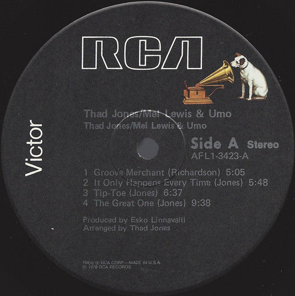 Thad Jones / Mel Lewis* & UMO* : Thad Jones, Mel Lewis & UMO (LP, Album)