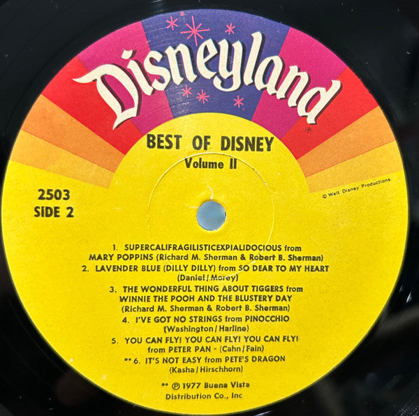 Various : The Best Of Disney Volume Two (LP, Comp)