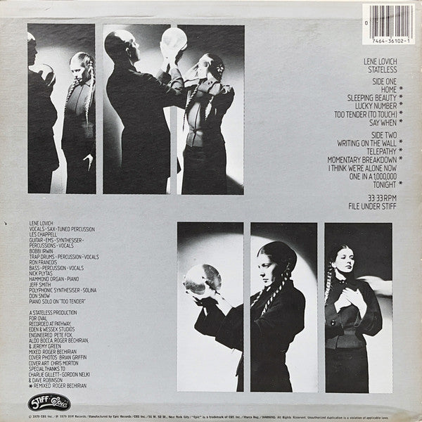 Lene Lovich : Stateless (LP, Album, RE, Car)