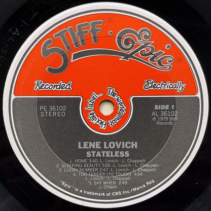 Lene Lovich : Stateless (LP, Album, RE, Car)